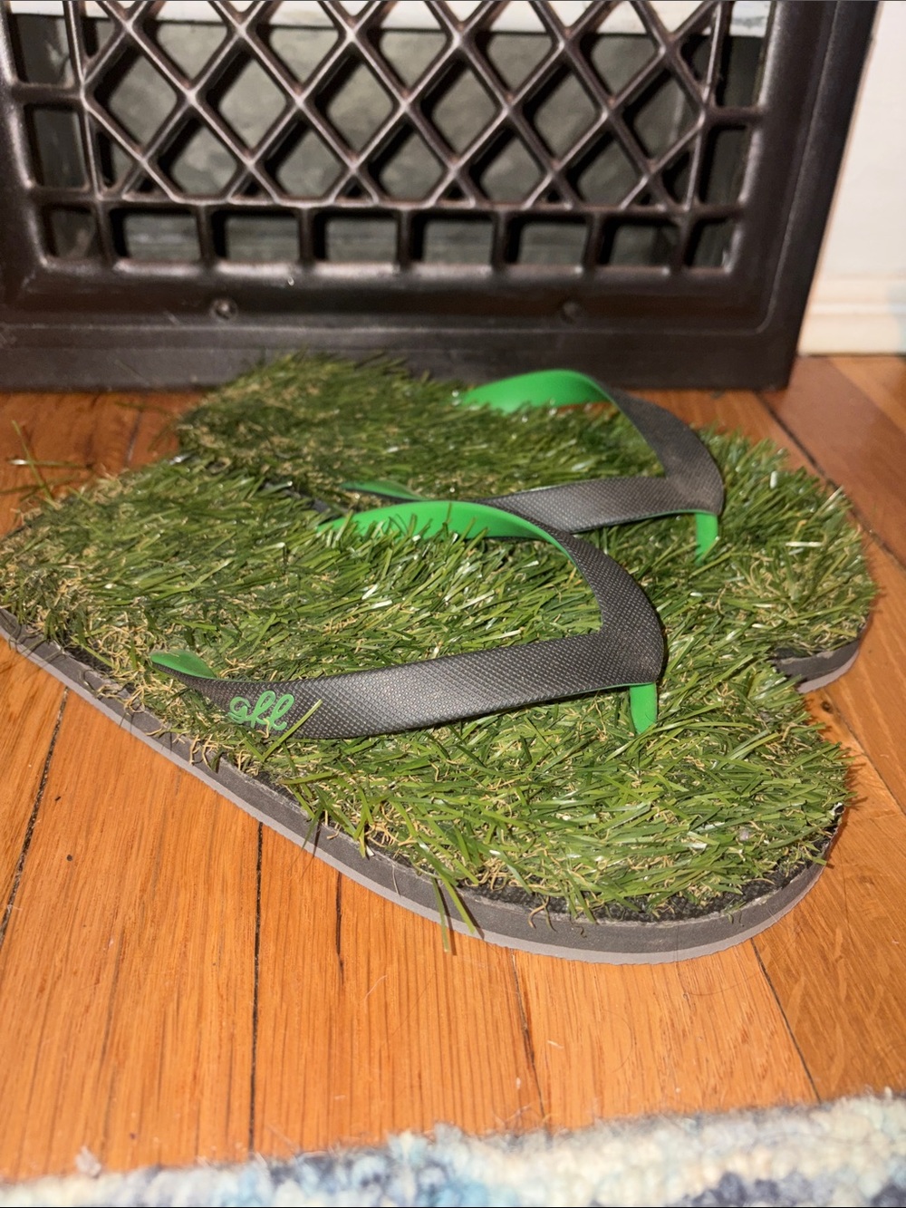 GFF Green Grass Flip Flops